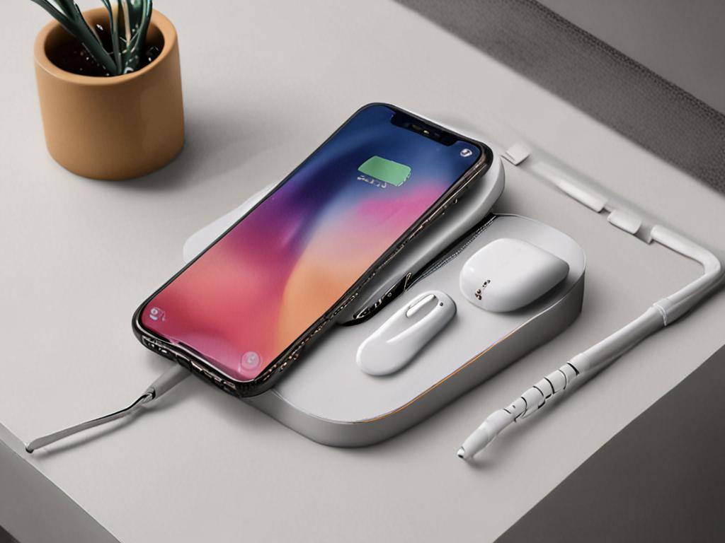 A dual-device wireless charging pad