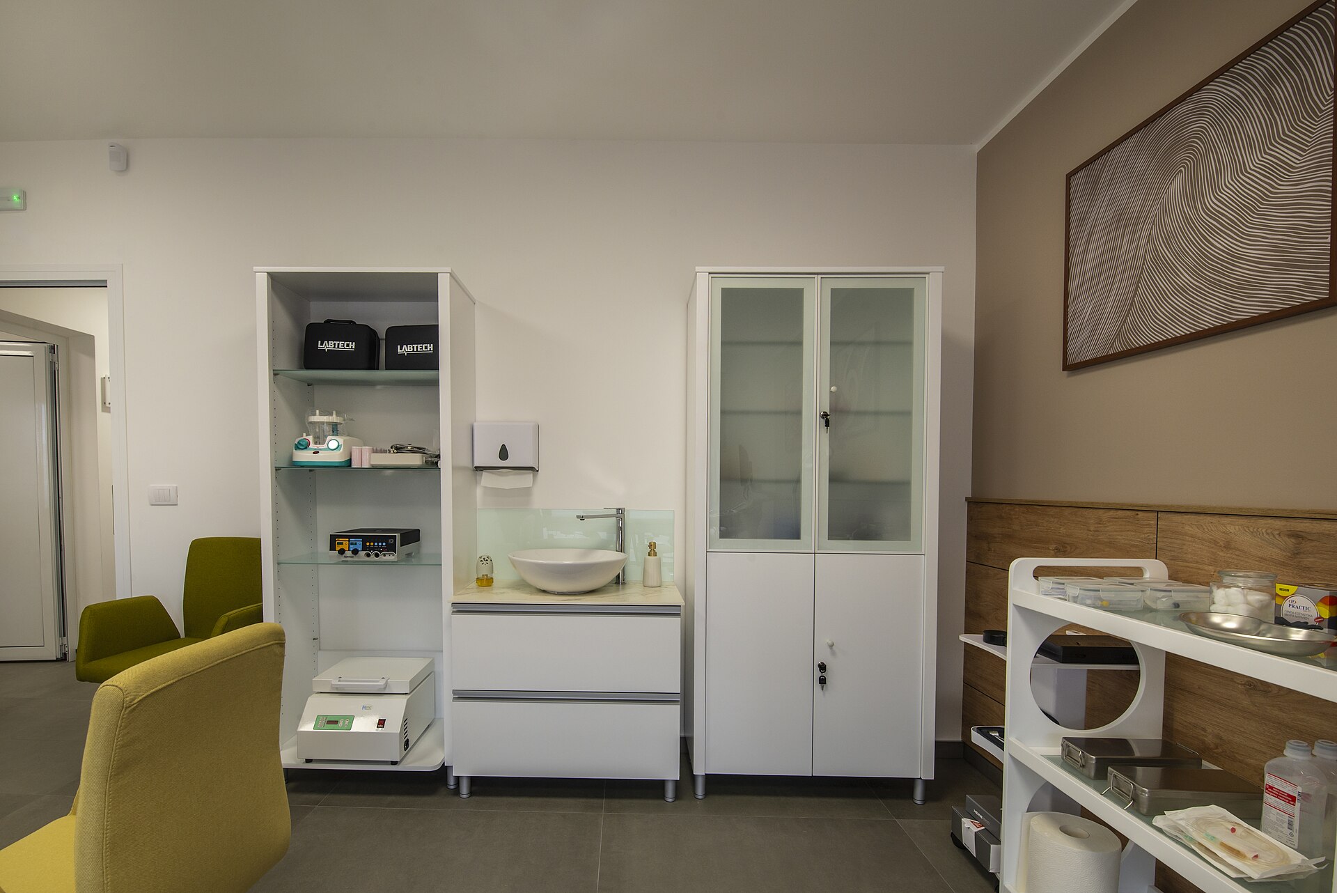 A bright modern medical consultation room